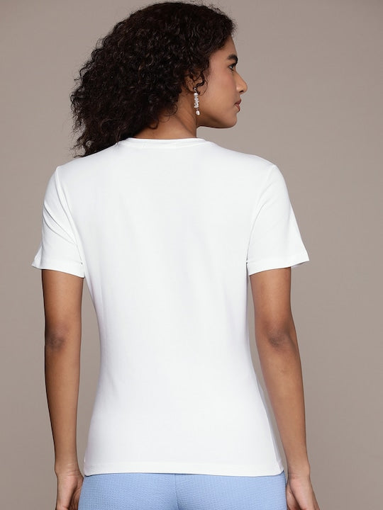 C K Women's Printed T-shirt