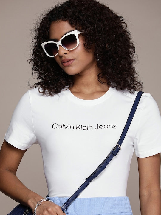 C K Women's Printed T-shirt