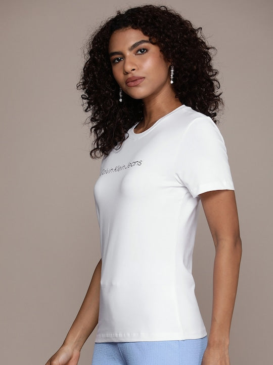 C K Women's Printed T-shirt