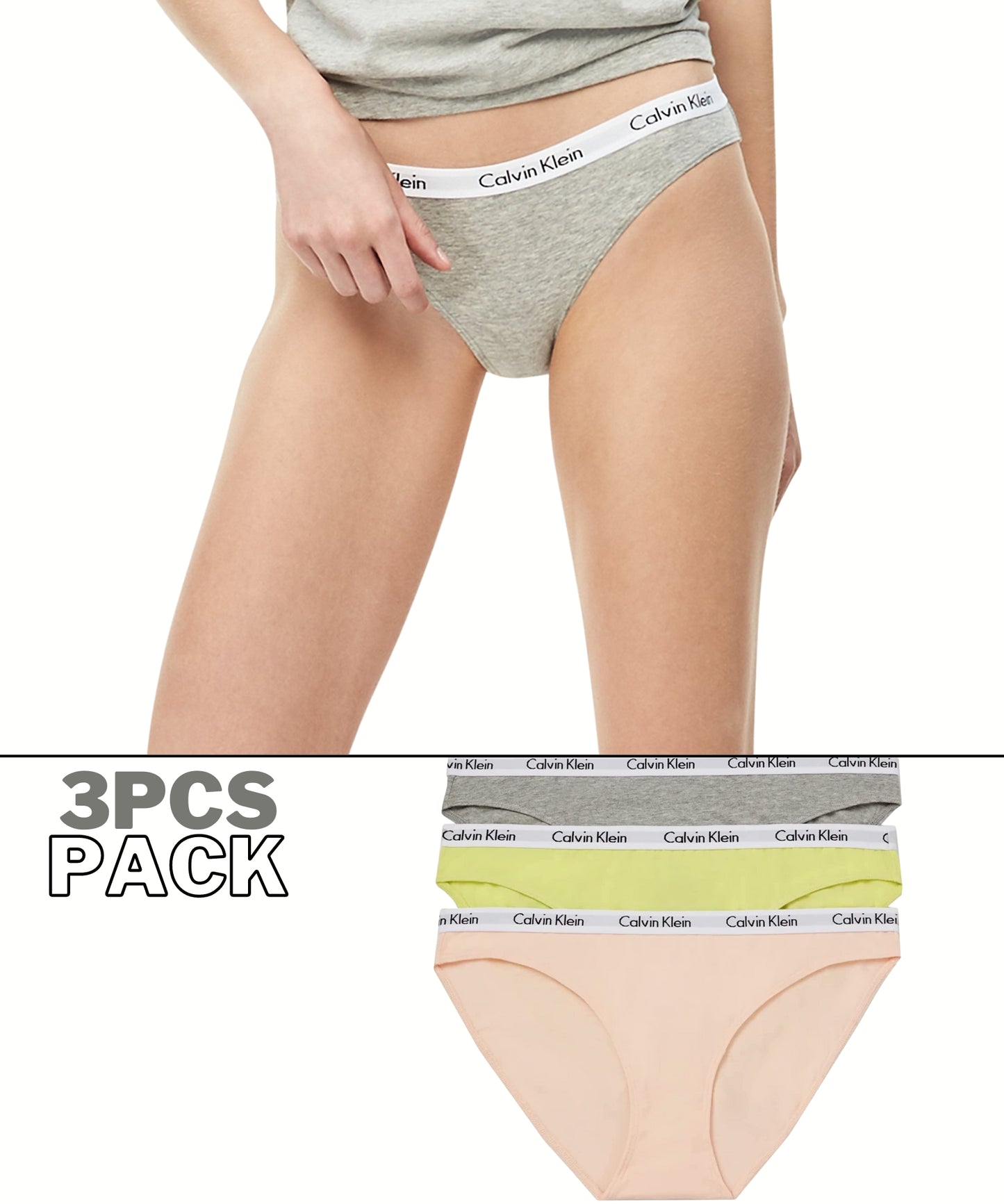 C K Underwear - Women Pack Of 3 Briefs