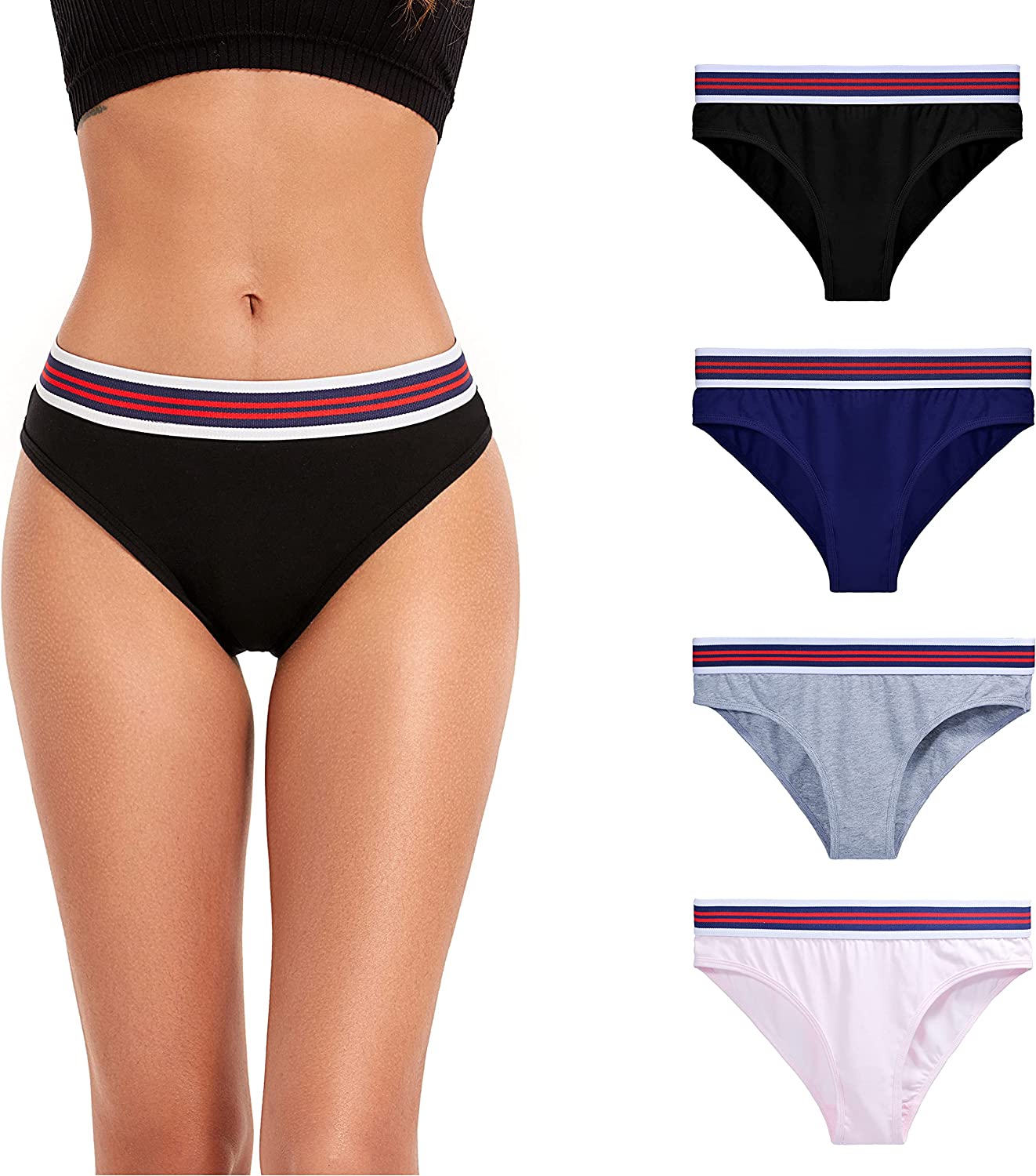 Premium Imported Underwear - Women Pack Of 4 Briefs