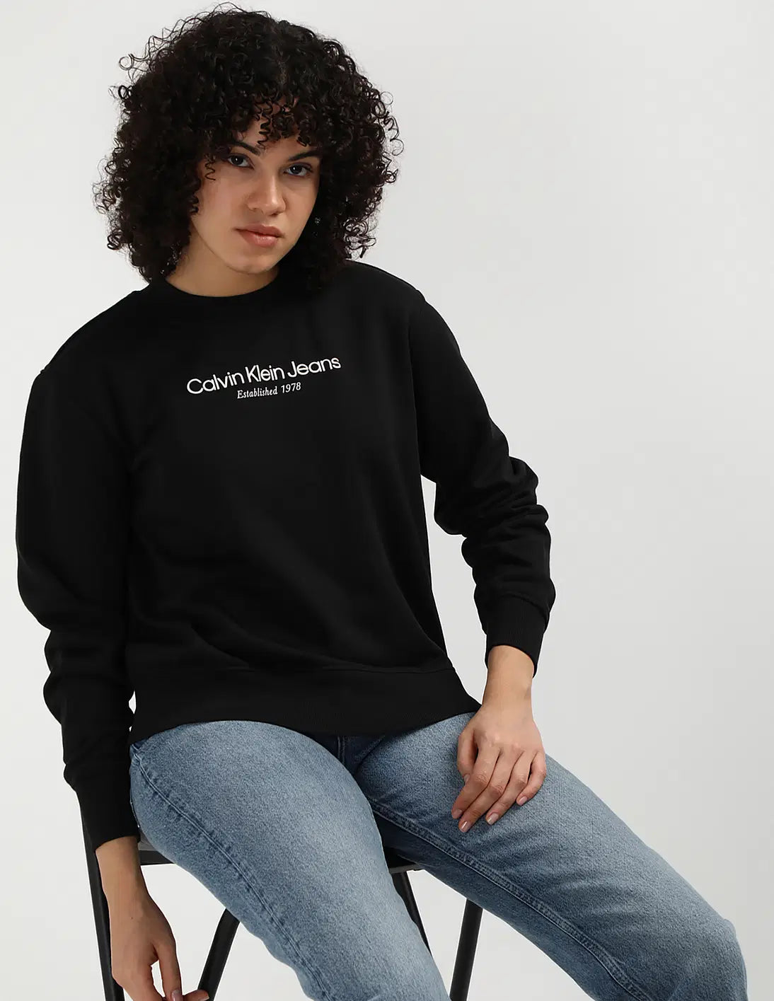 Original -WOMENS C K Printed Sweatshirt