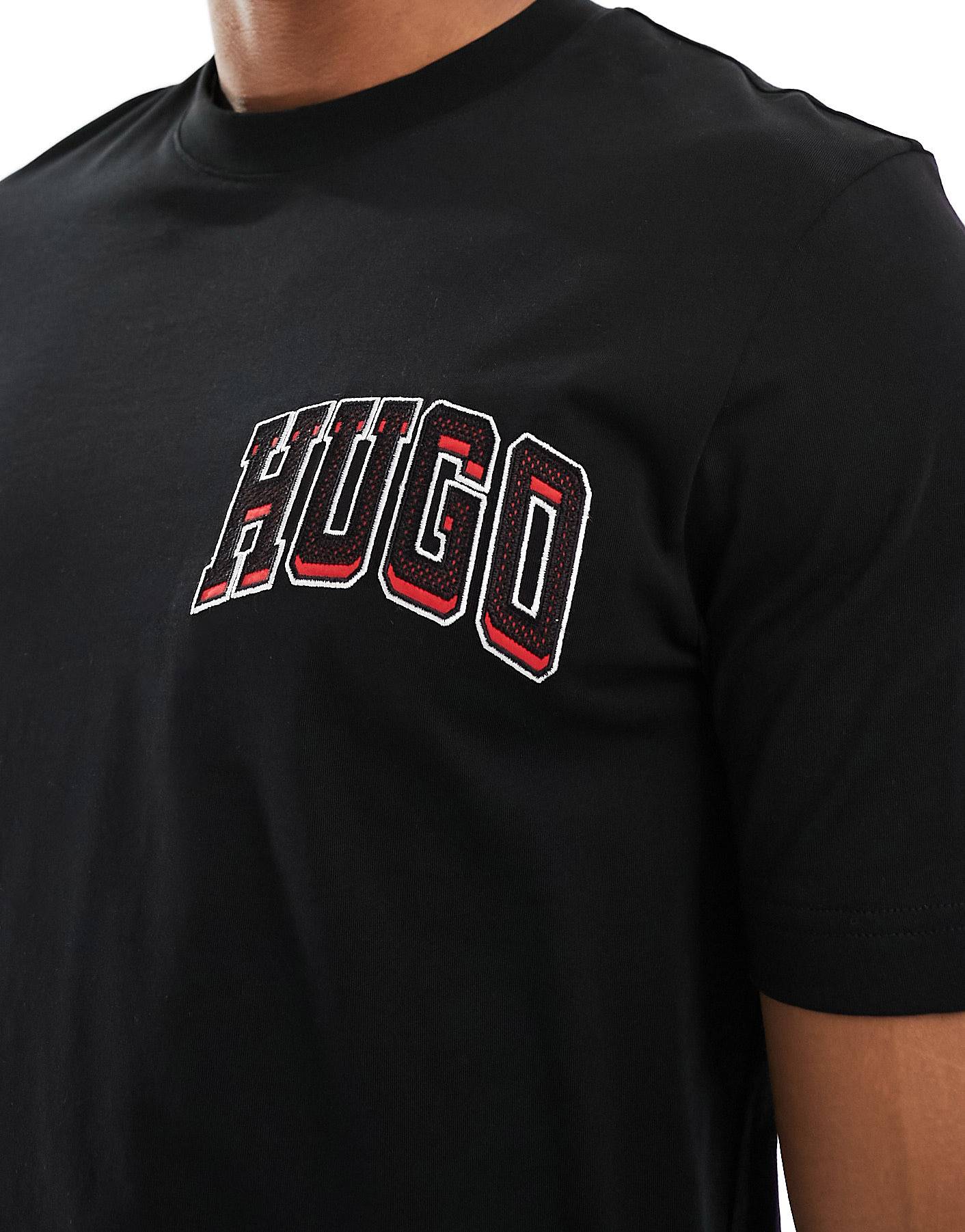 Original -Mens Half Sleeve H U G O  Printed T-shirt