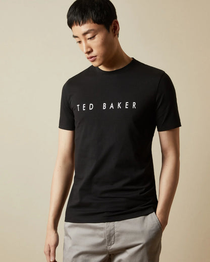 Ted Baker T-shirt Broni à manches courtes pour homme, gris, S Ted Baker T-shirt Broni à manches courtes pour homme, gris, S