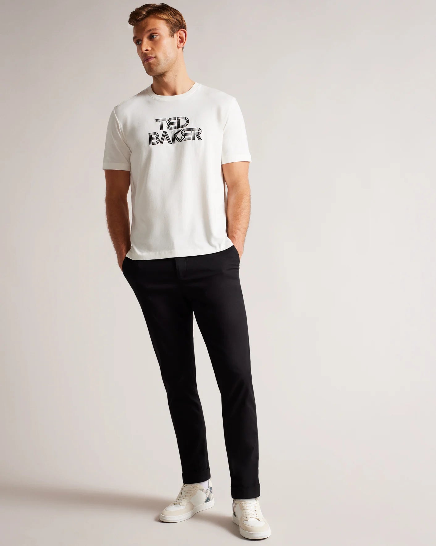 Ted Baker London Men's Half-Sleeve Print T-Shirt