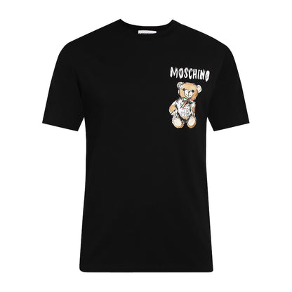 Teddy in Style: M0schin0 Pocket Men's T-Shirt Collection