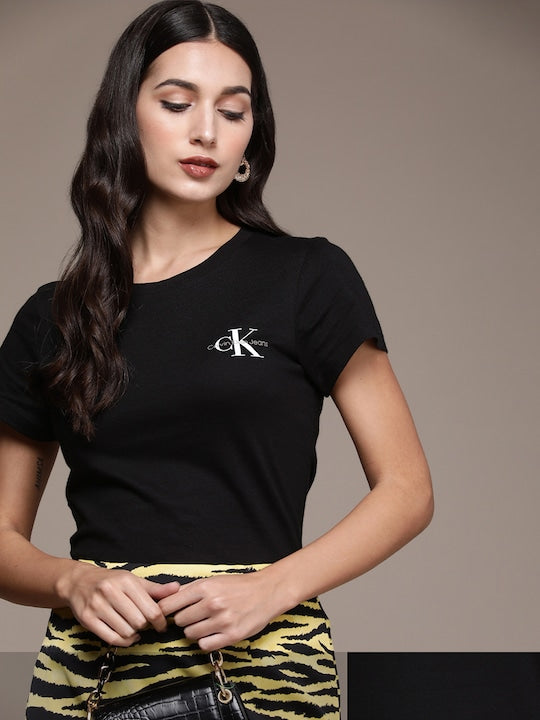 C K Women's Printed T-shirt