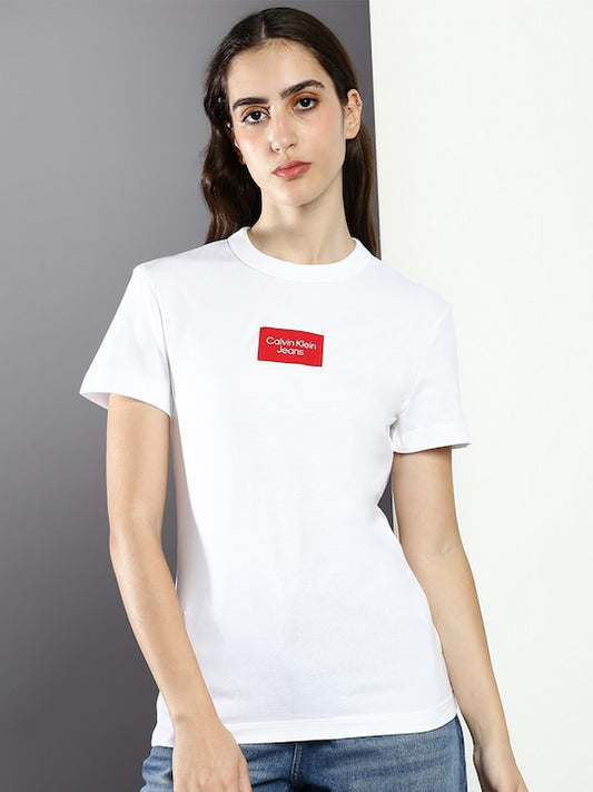 C K Women's Printed T-shirt