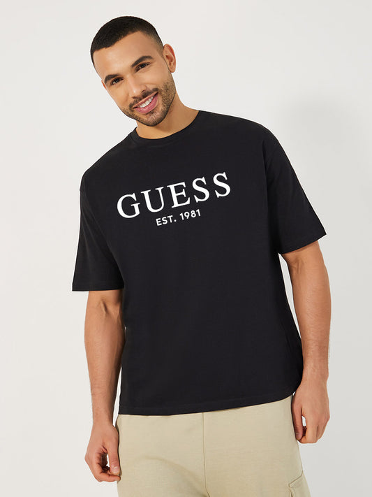 Mens OverSize Printed T-Shirts_(Black)