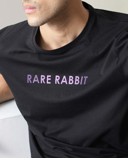 Rare Rabbit Rendezvous: Men's Exclusive Printed Half-Sleeve Shirt