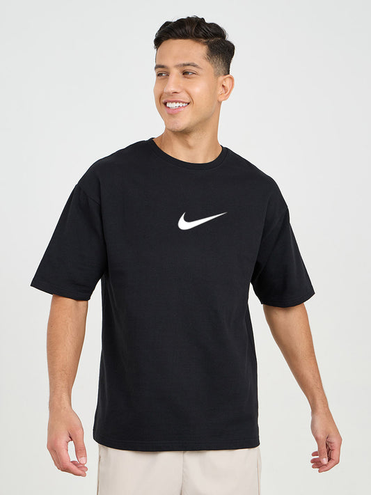 Mens OverSize Printed T-Shirts_(Black)