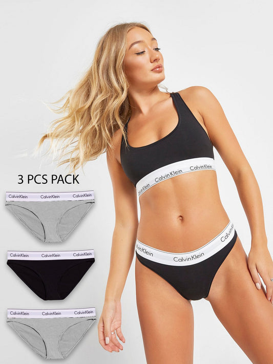 C K Underwear - Women Pack Of 3 Briefs