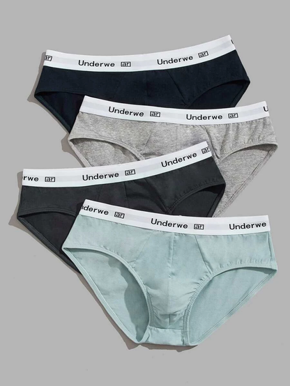 Premium Imported Underwear - Men Pack Of 4 Briefs