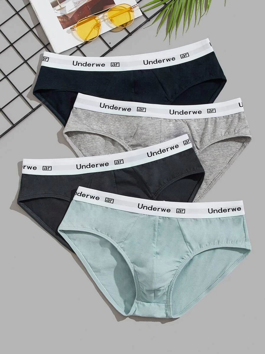 Premium Imported Underwear - Men Pack Of 4 Briefs