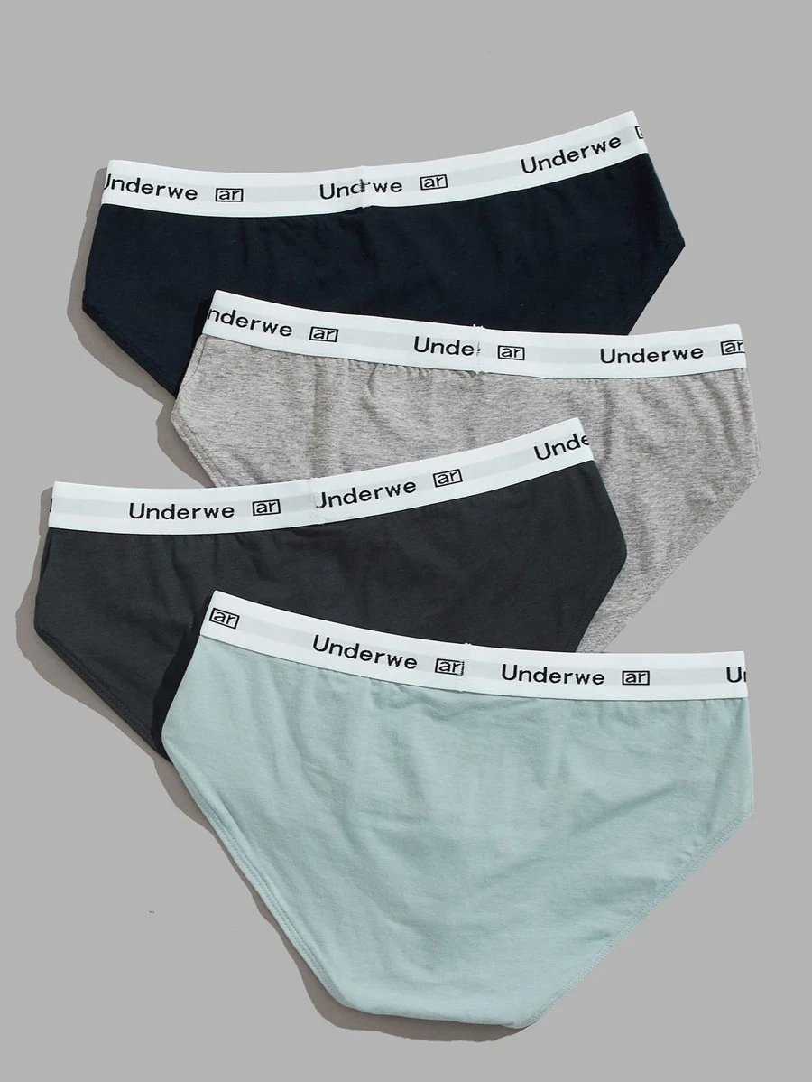 Premium Imported Underwear - Men Pack Of 4 Briefs