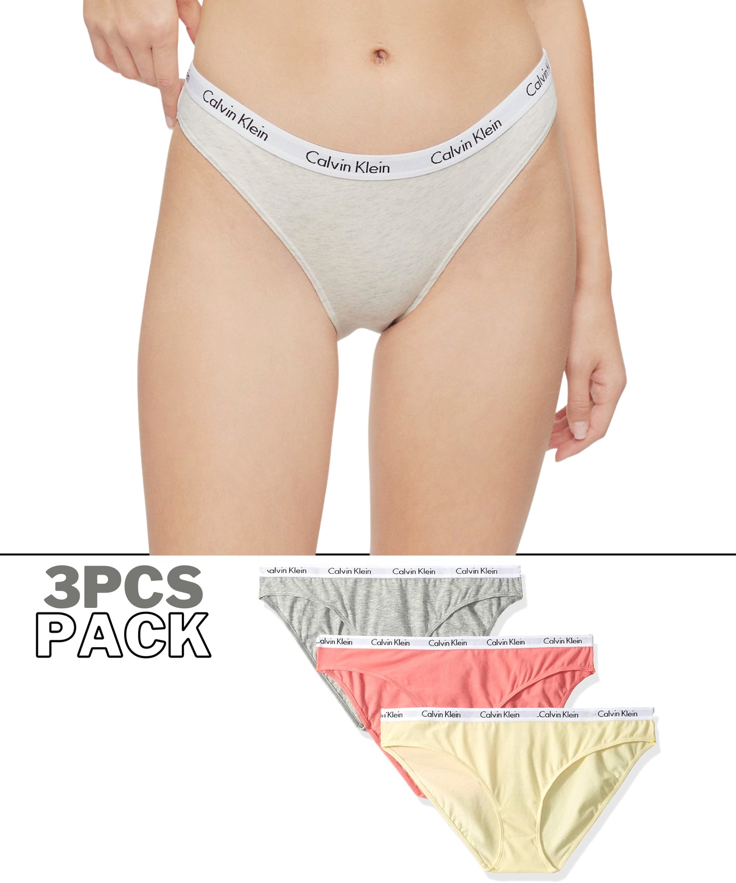 C K Underwear - Women Pack Of 3 Briefs