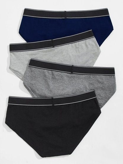 Premium Imported Underwear - Men Pack Of 4 Briefs