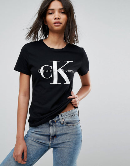 C K Women's Printed T-shirt