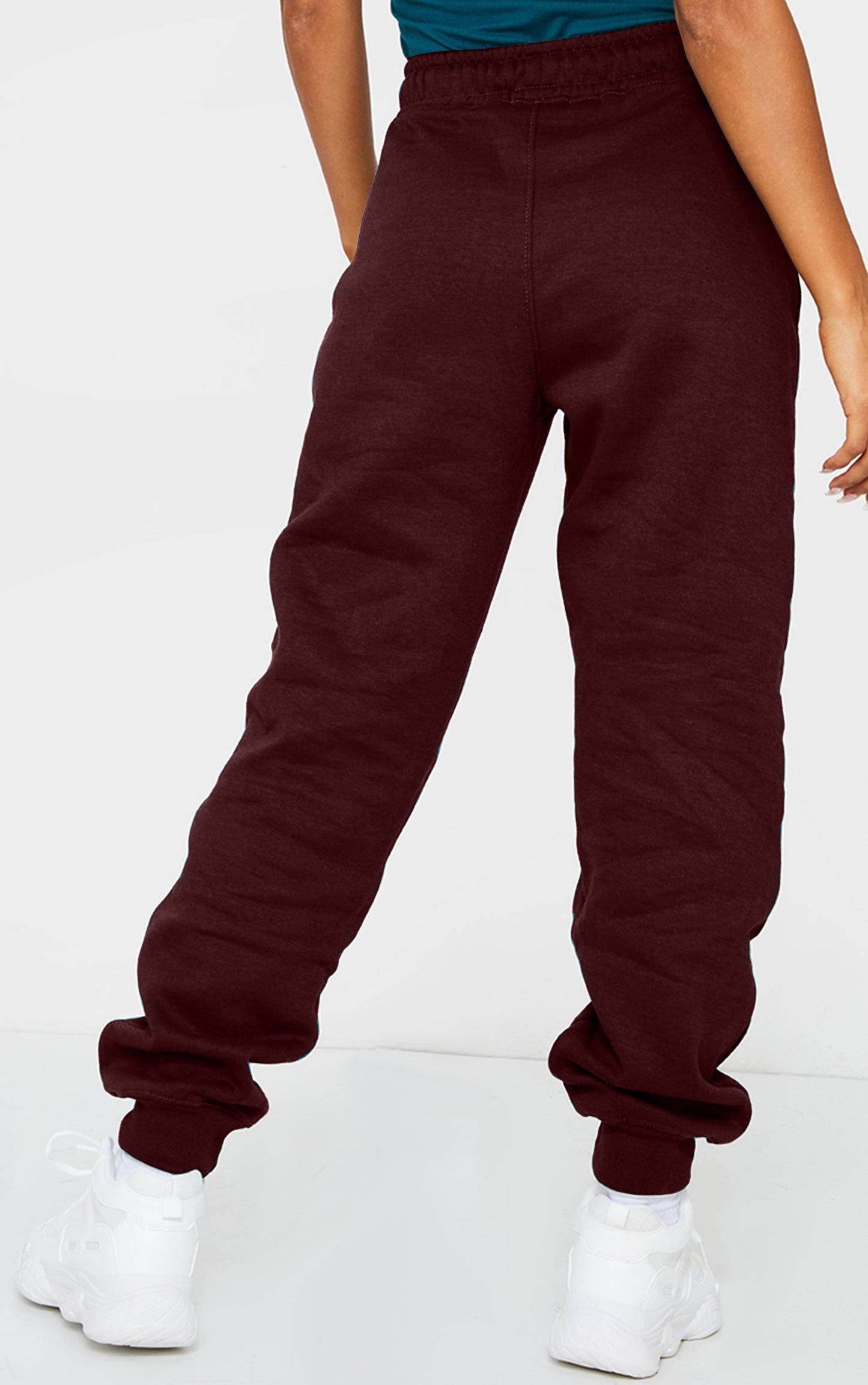 Women's Pocket Printed(LV) Jogger Sweatpants (Wine)